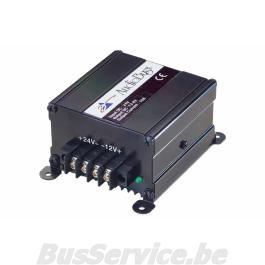 Omvormer 24/30 V - 12/13,8 V Max 10 Amp